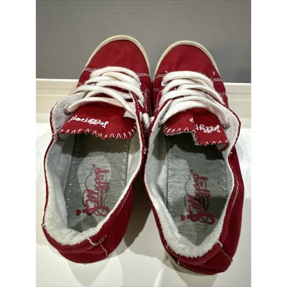 Size 6 Red Jellypop Canvas Lace Up Shoe - Picture 4 of 6